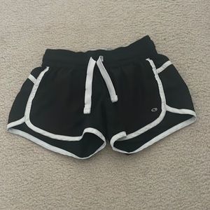 Athletic black and white shorts: Size M